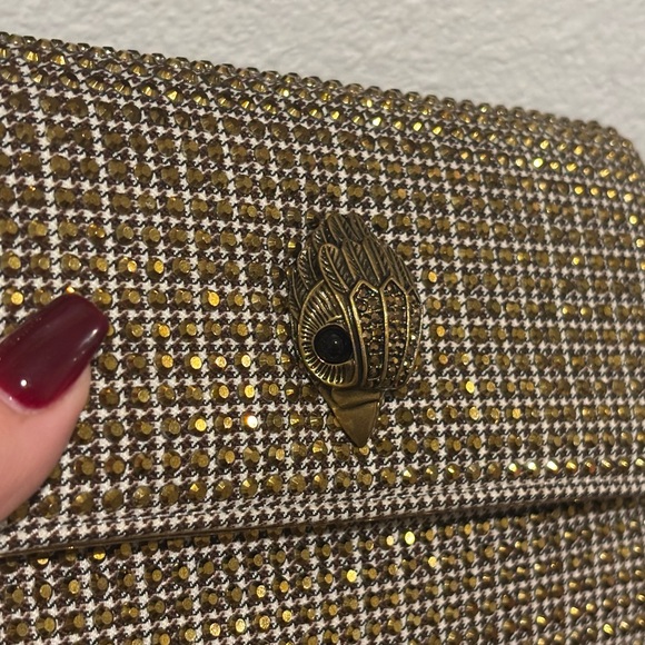 Kurt Geiger Gold Tone Clutch with Chain - Picture 10 of 12